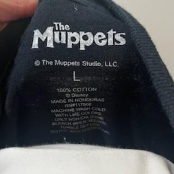 Disney The Muppets Animal Cotton Short Sleeve Neon Black Graphic Tee Men's L - Picture 3 of 3